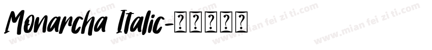 Monarcha Italic字体转换